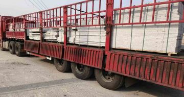 南平 白麻荔枝面外墙干挂，工厂装车日常