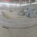 南平 芝麻白异形坐凳，自然面光面弧形加工