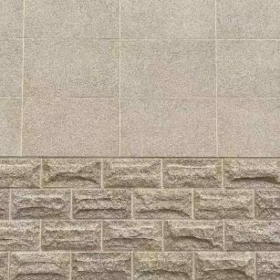 南平 黄金麻自然面蘑菇石配荔枝面干挂