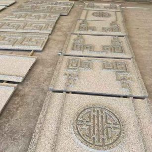 南平 白麻花岗岩外墙立面雕刻板