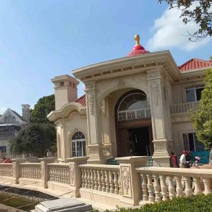 南平 黄金麻花岗岩欧式别墅