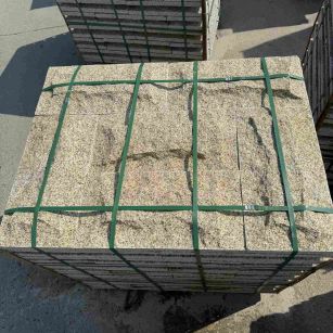 南平 黄金麻花岗岩石材自然面蘑菇石成品