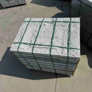 南平 白麻花岗岩石材自然面蘑菇石成品