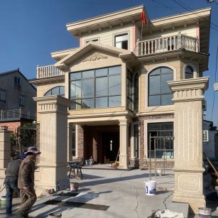 南平 黄金麻花岗岩荔枝面别墅外墙干挂私家专属