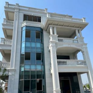 南平 白麻花岗岩别墅外墙干挂效果展示