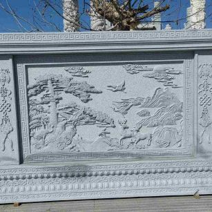 南平 芝麻白大型照壁，屏风，影壁