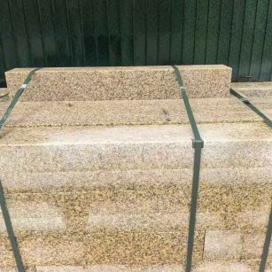 南平 黄金麻花岗岩石材机切面栏杆料半成品