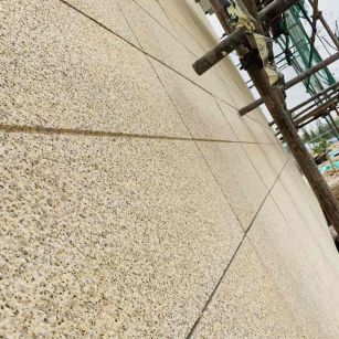 南平 黄金麻花岗岩荔枝面外墙干挂石材效果示例