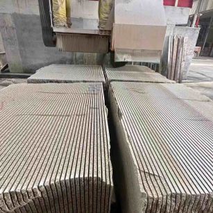 南平 车间生产日常，黄金麻白麻花岗岩