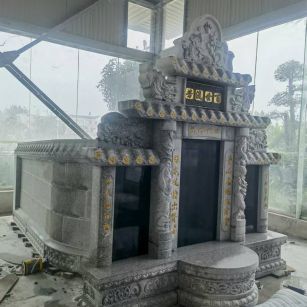 南平 芝麻白墓碑效果展示图