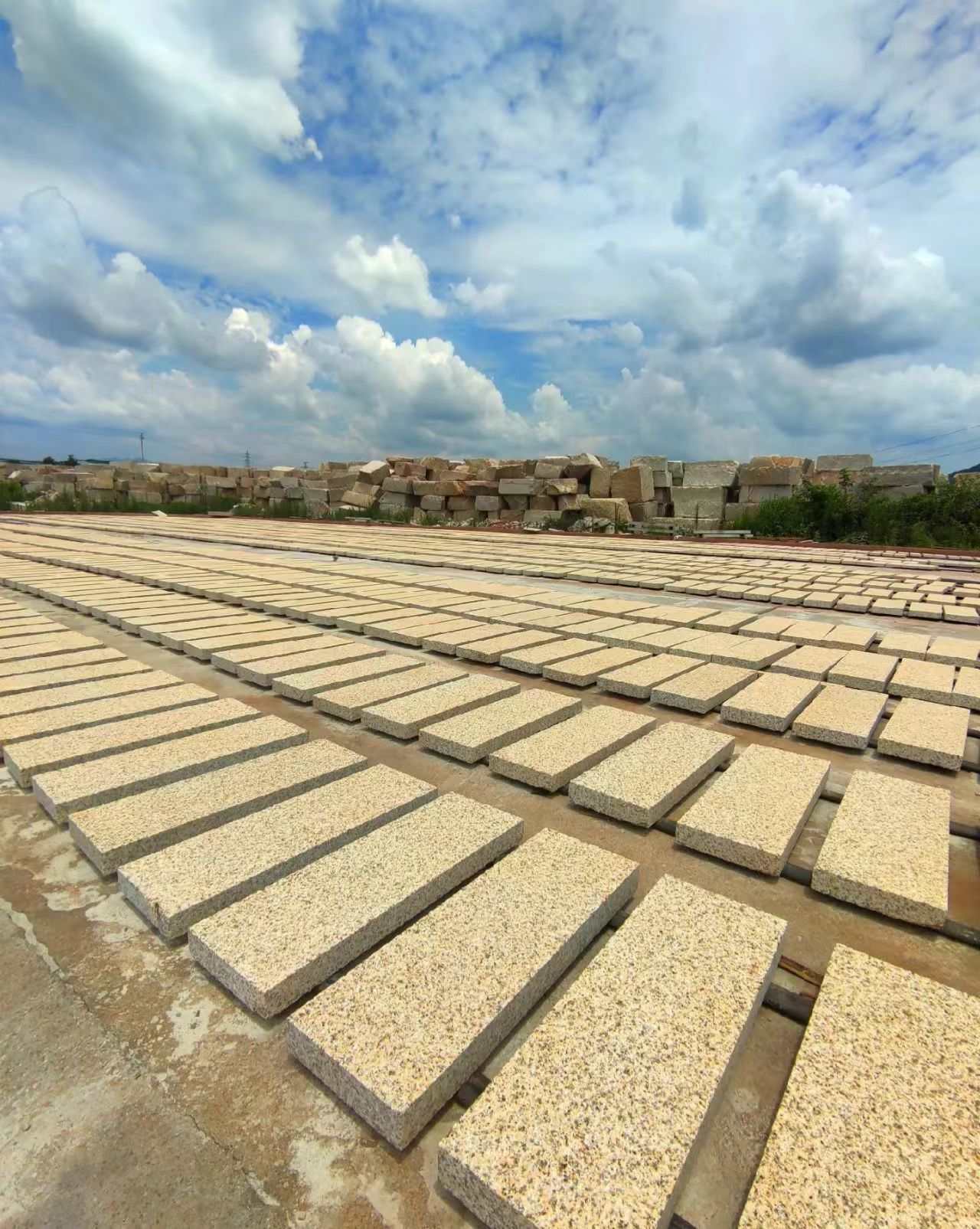 南平 黄金麻花岗岩荔枝面地铺石防护中