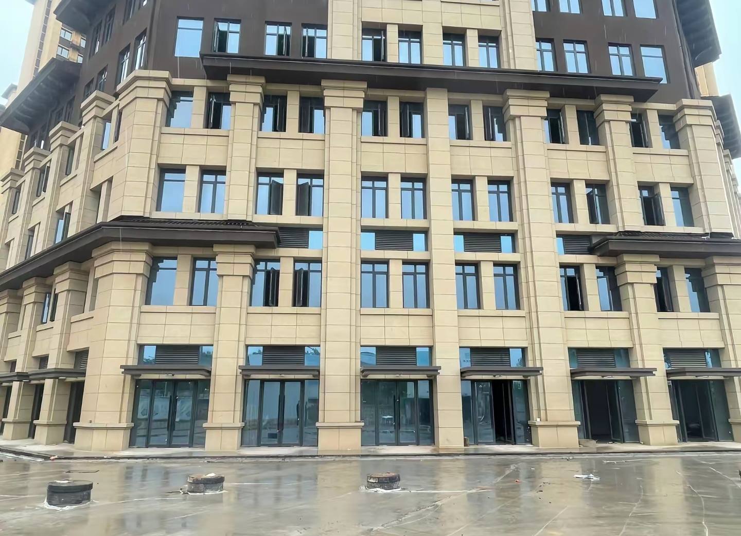 南平 黄金麻花岗岩荔枝面小区外墙干挂