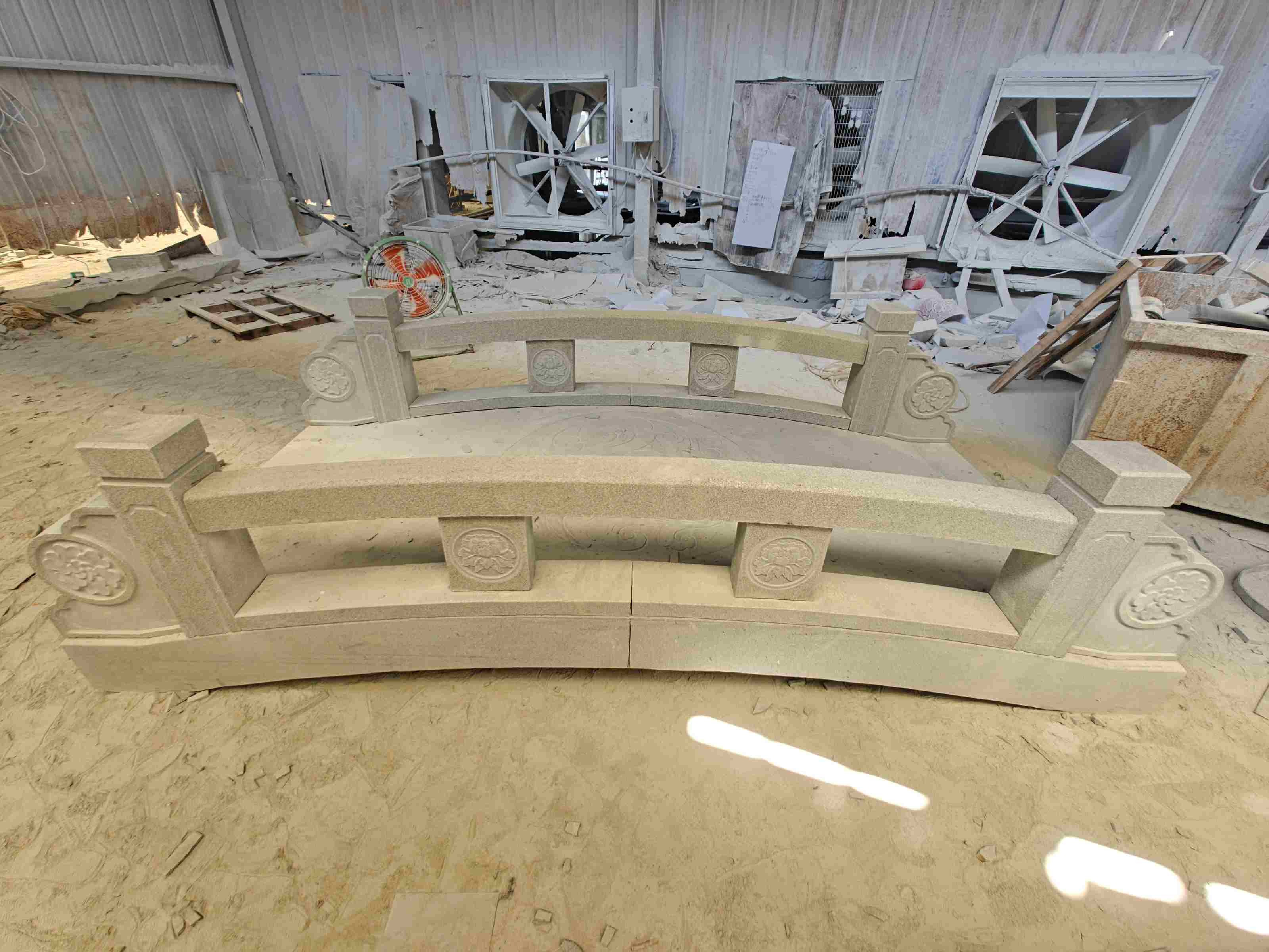 南平 芝麻灰花岗岩异形加工-拱桥，石桥