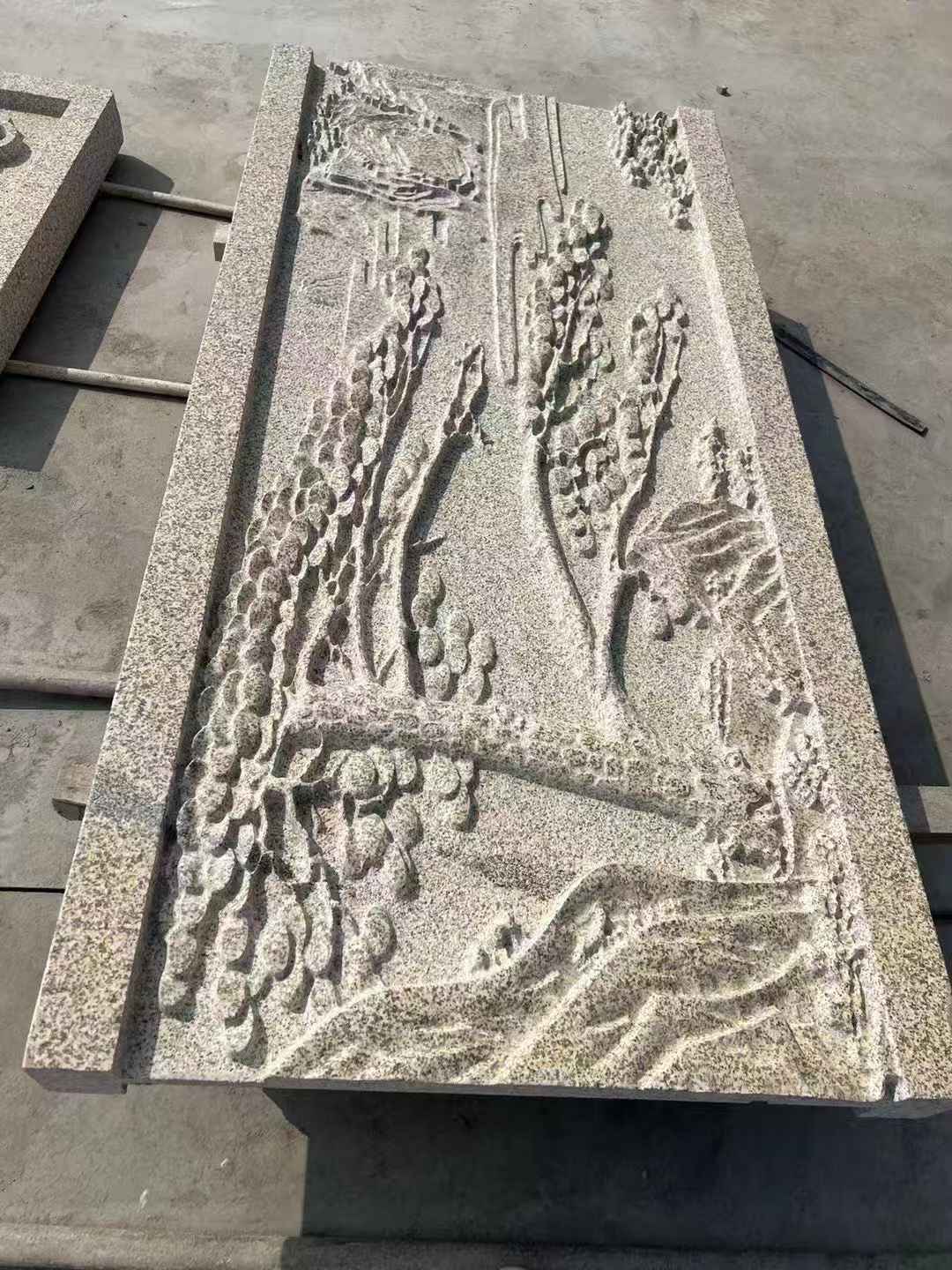 南平 黄金麻雕刻板浮雕迎客松