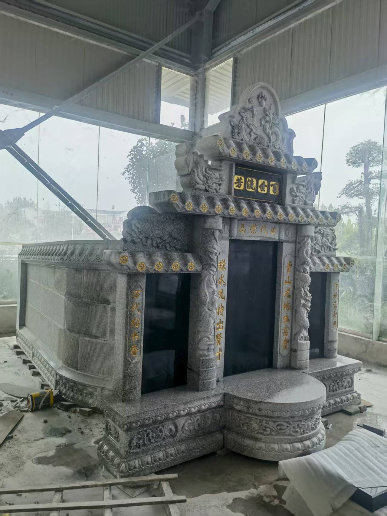 南平 芝麻白墓碑效果展示图