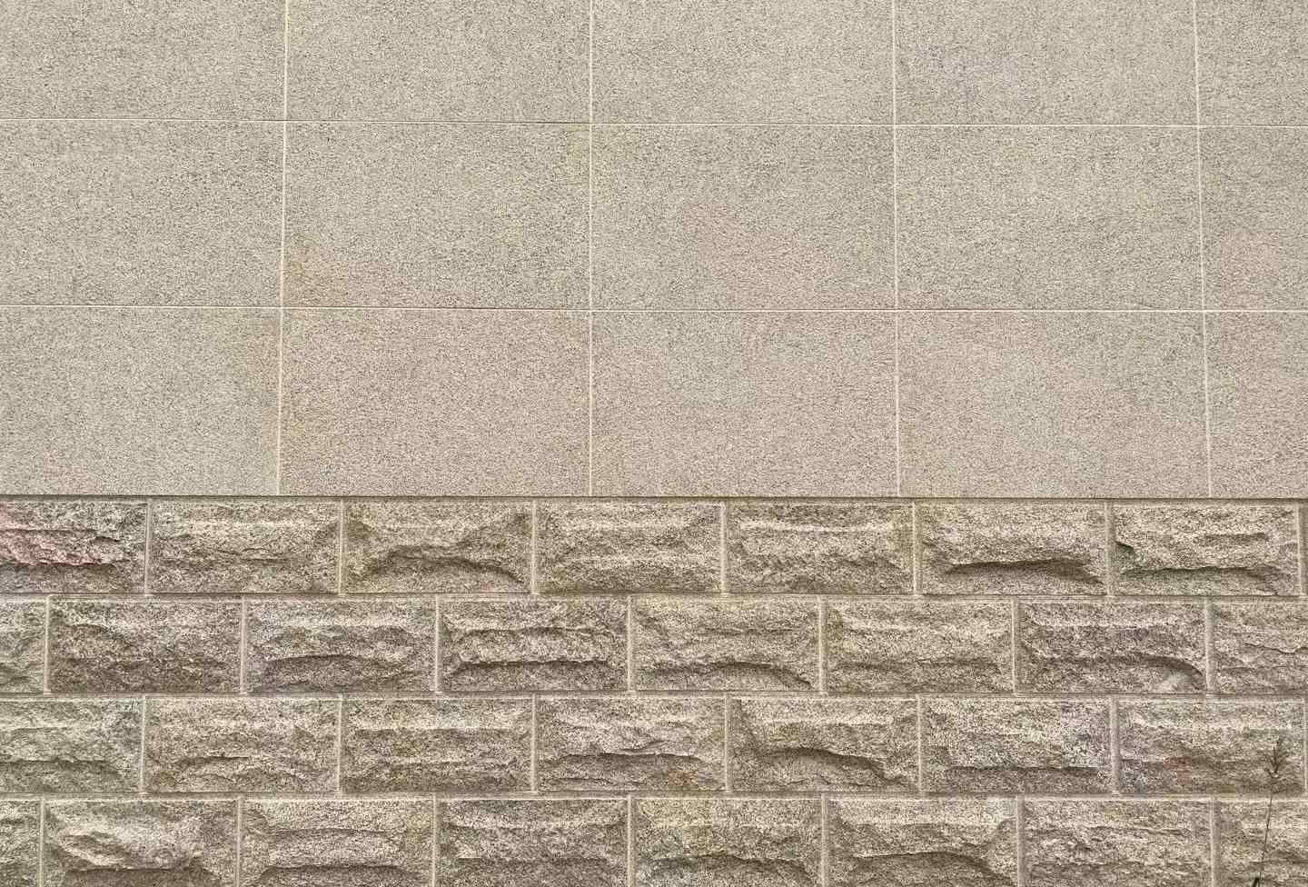 南平 黄金麻自然面蘑菇石配荔枝面干挂