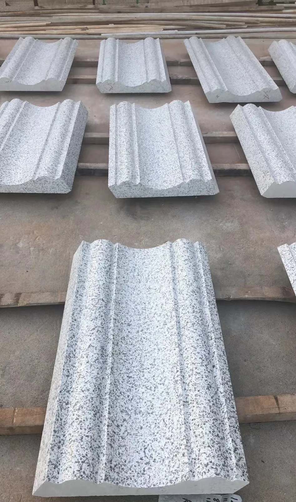 南平 白麻花岗岩光面别墅线条