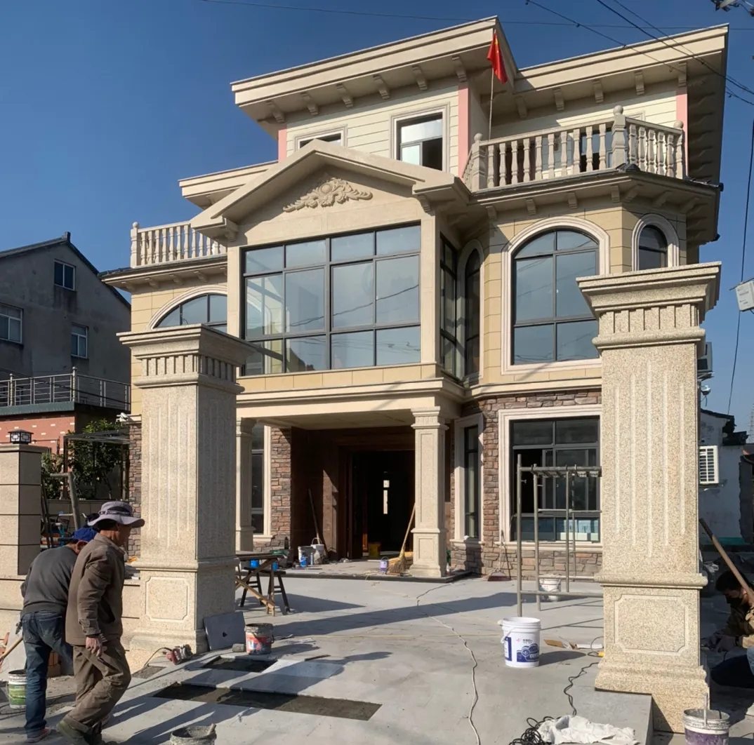 南平 黄金麻花岗岩荔枝面别墅外墙干挂私家专属