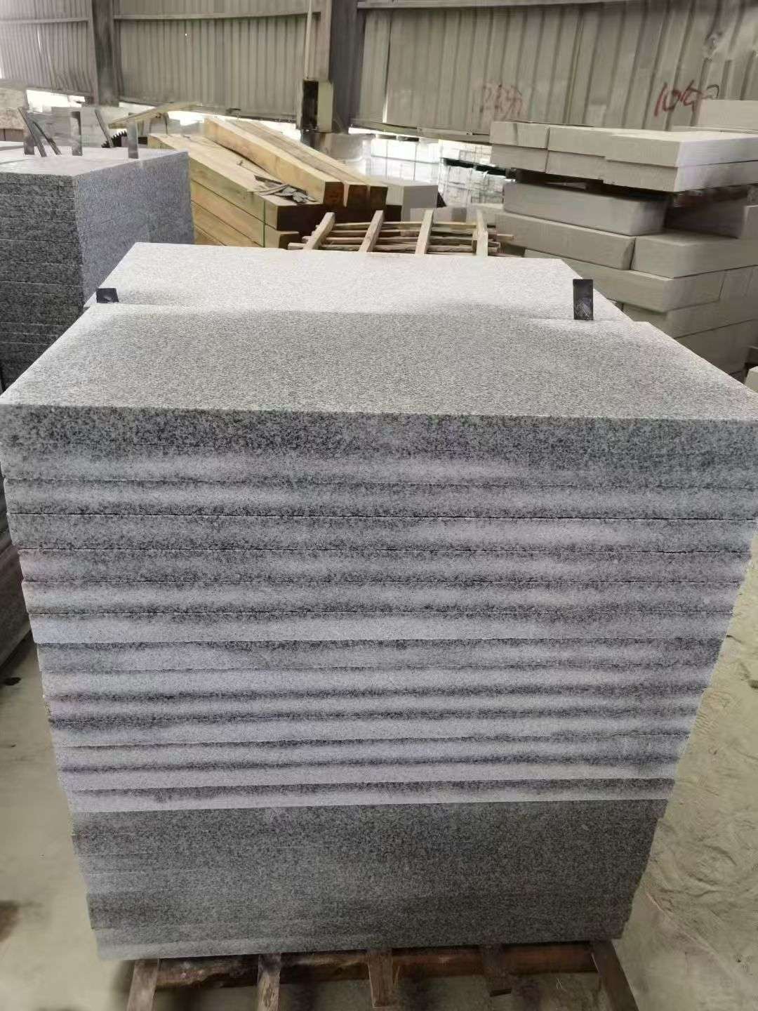 南平 芝麻白5公分火烧地铺成品，900*400，规格可定制